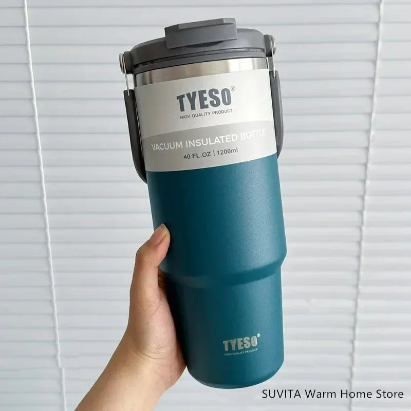 Tumbler Coffee Cup Stainless Steel Vacuum Thermal Insulated Mug Large Capacity Double Drink Car Water Bottle Travel Mug