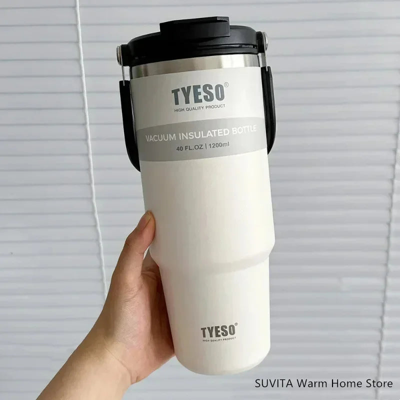 Tumbler Coffee Cup Stainless Steel Vacuum Thermal Insulated Mug Large Capacity Double Drink Car Water Bottle Travel Mug