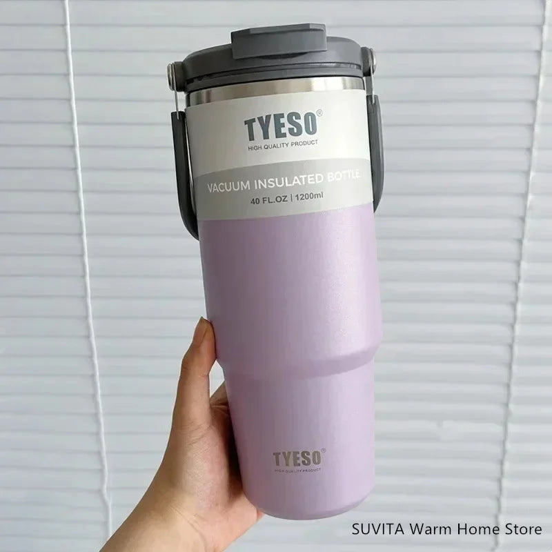 Tumbler Coffee Cup Stainless Steel Vacuum Thermal Insulated Mug Large Capacity Double Drink Car Water Bottle Travel Mug