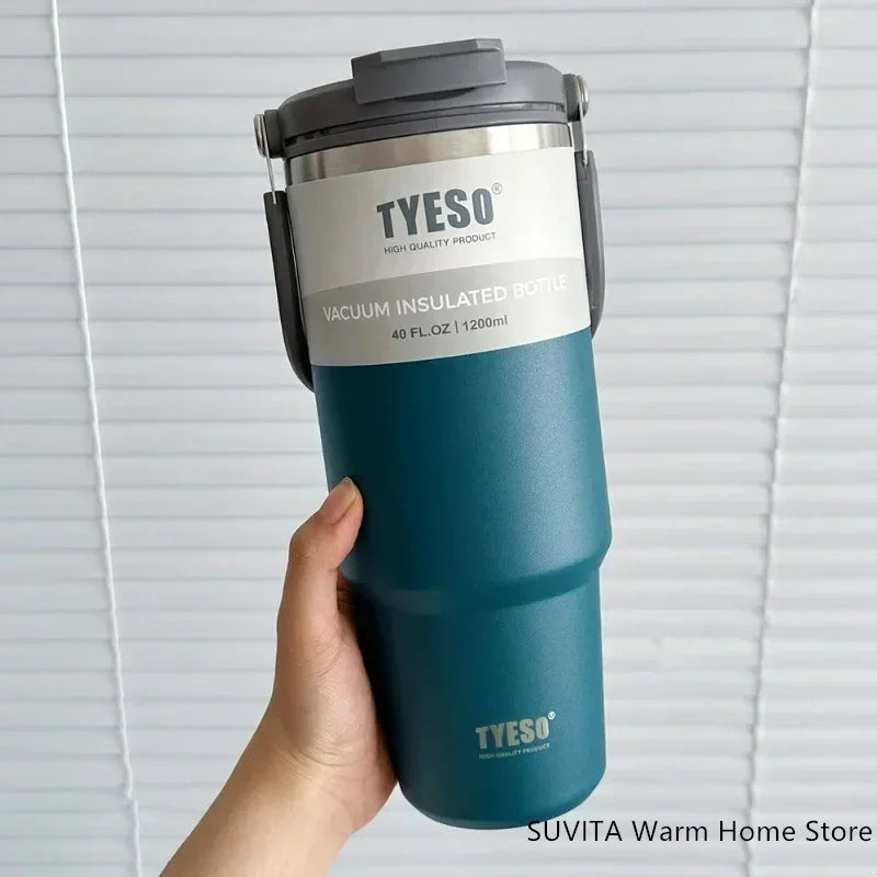 Tumbler Coffee Cup Stainless Steel Vacuum Thermal Insulated Mug Large Capacity Double Drink Car Water Bottle Travel Mug
