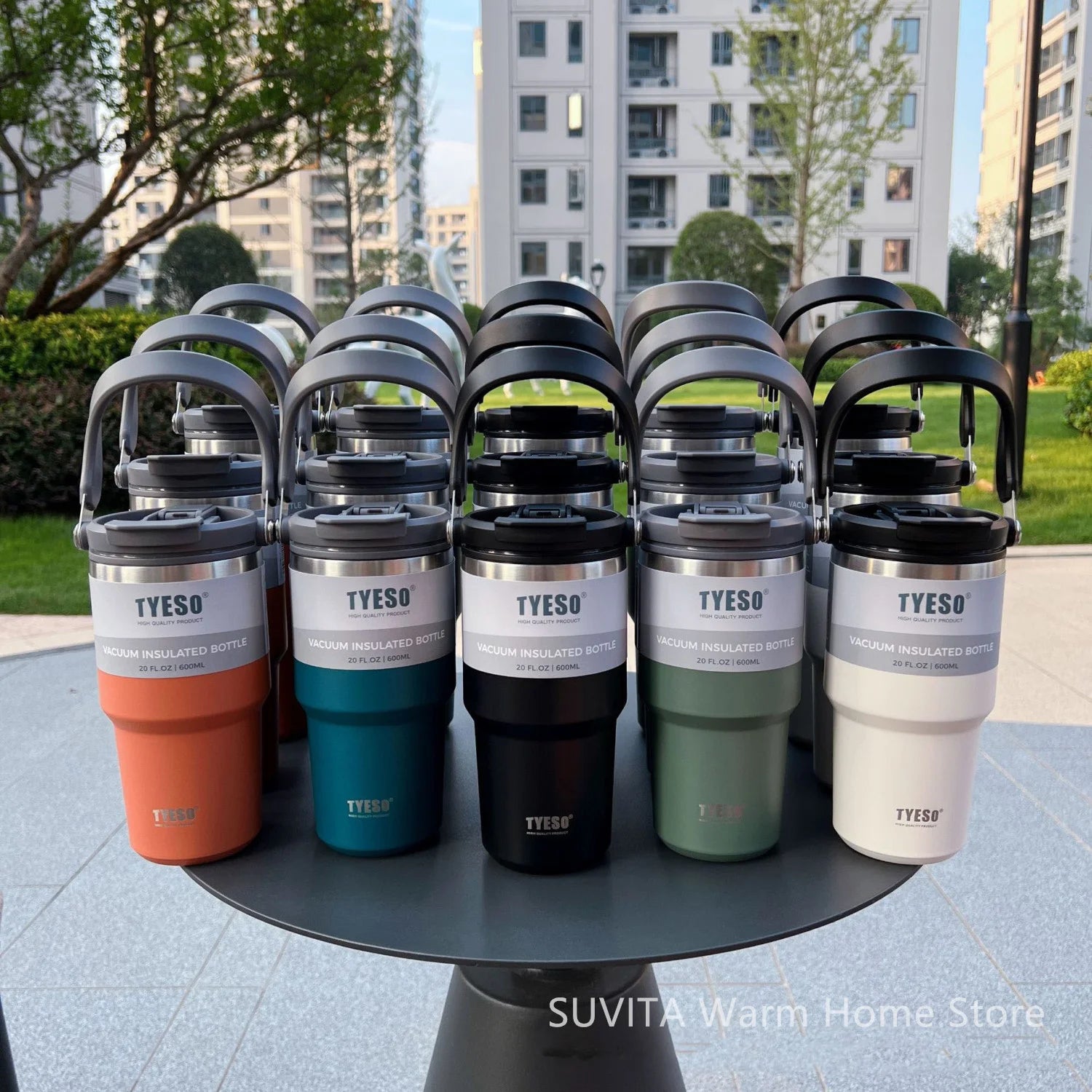 Tumbler Coffee Cup Stainless Steel Vacuum Thermal Insulated Mug Large Capacity Double Drink Car Water Bottle Travel Mug