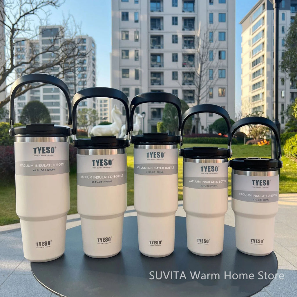 Tumbler Coffee Cup Stainless Steel Vacuum Thermal Insulated Mug Large Capacity Double Drink Car Water Bottle Travel Mug