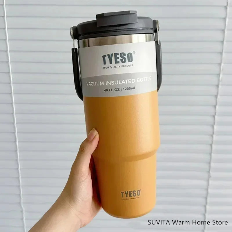 Tumbler Coffee Cup Stainless Steel Vacuum Thermal Insulated Mug Large Capacity Double Drink Car Water Bottle Travel Mug