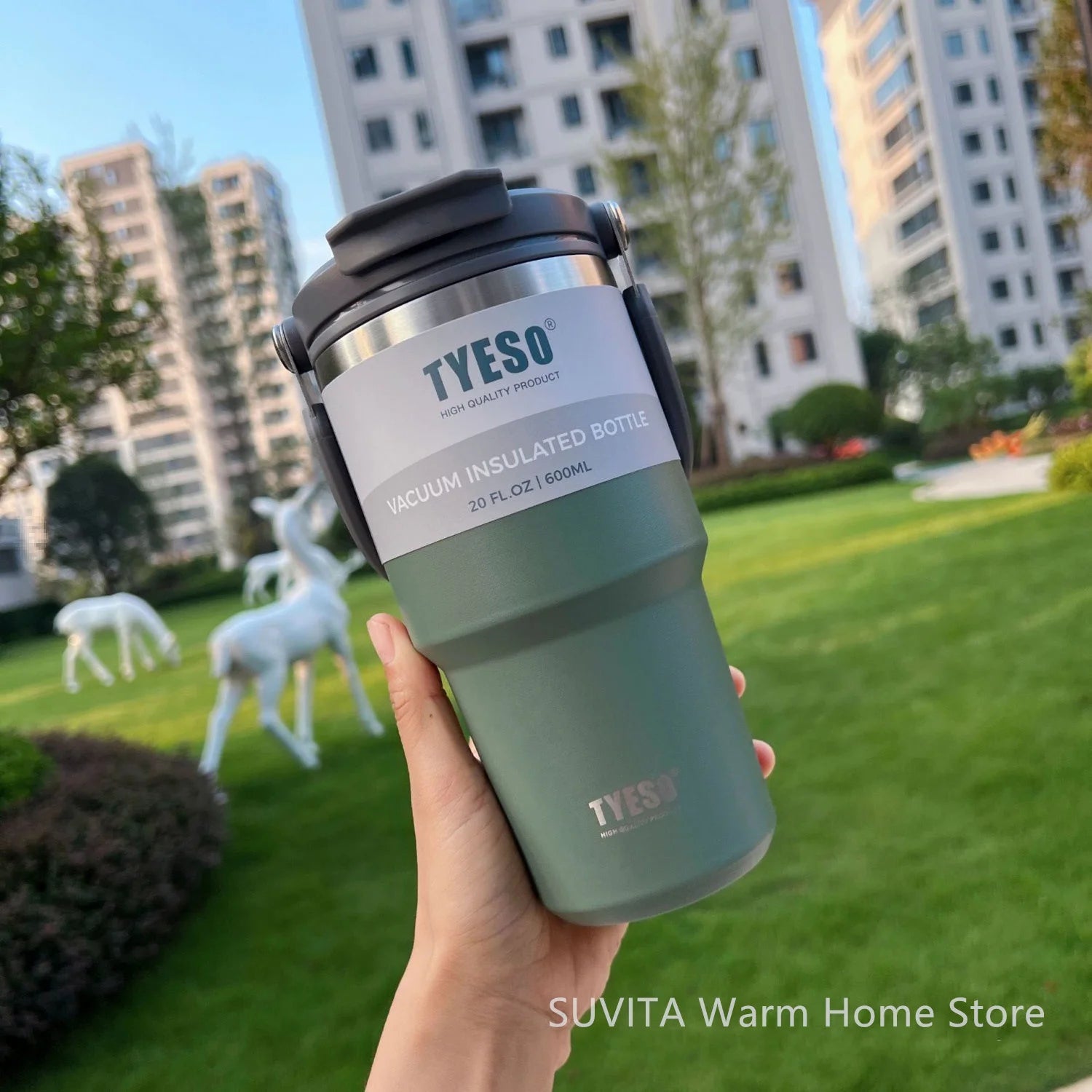 Tumbler Coffee Cup Stainless Steel Vacuum Thermal Insulated Mug Large Capacity Double Drink Car Water Bottle Travel Mug
