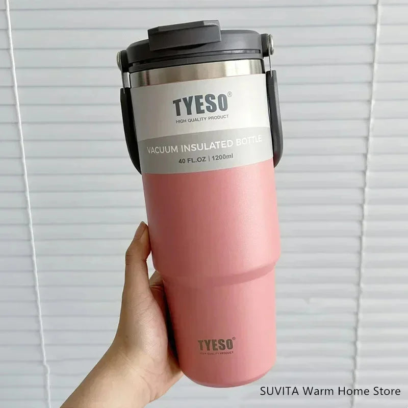 Tumbler Coffee Cup Stainless Steel Vacuum Thermal Insulated Mug Large Capacity Double Drink Car Water Bottle Travel Mug