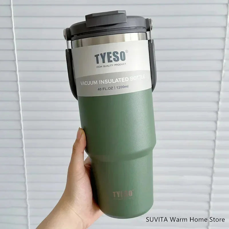 Tumbler Coffee Cup Stainless Steel Vacuum Thermal Insulated Mug Large Capacity Double Drink Car Water Bottle Travel Mug