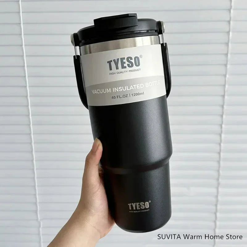 Tumbler Coffee Cup Stainless Steel Vacuum Thermal Insulated Mug Large Capacity Double Drink Car Water Bottle Travel Mug