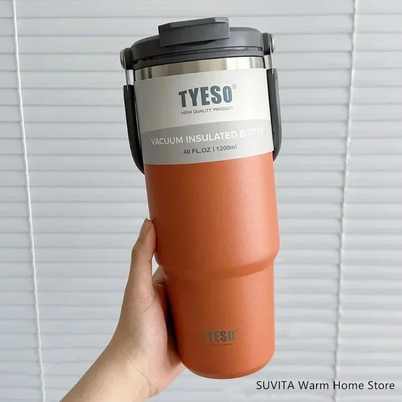 Tumbler Coffee Cup Stainless Steel Vacuum Thermal Insulated Mug Large Capacity Double Drink Car Water Bottle Travel Mug