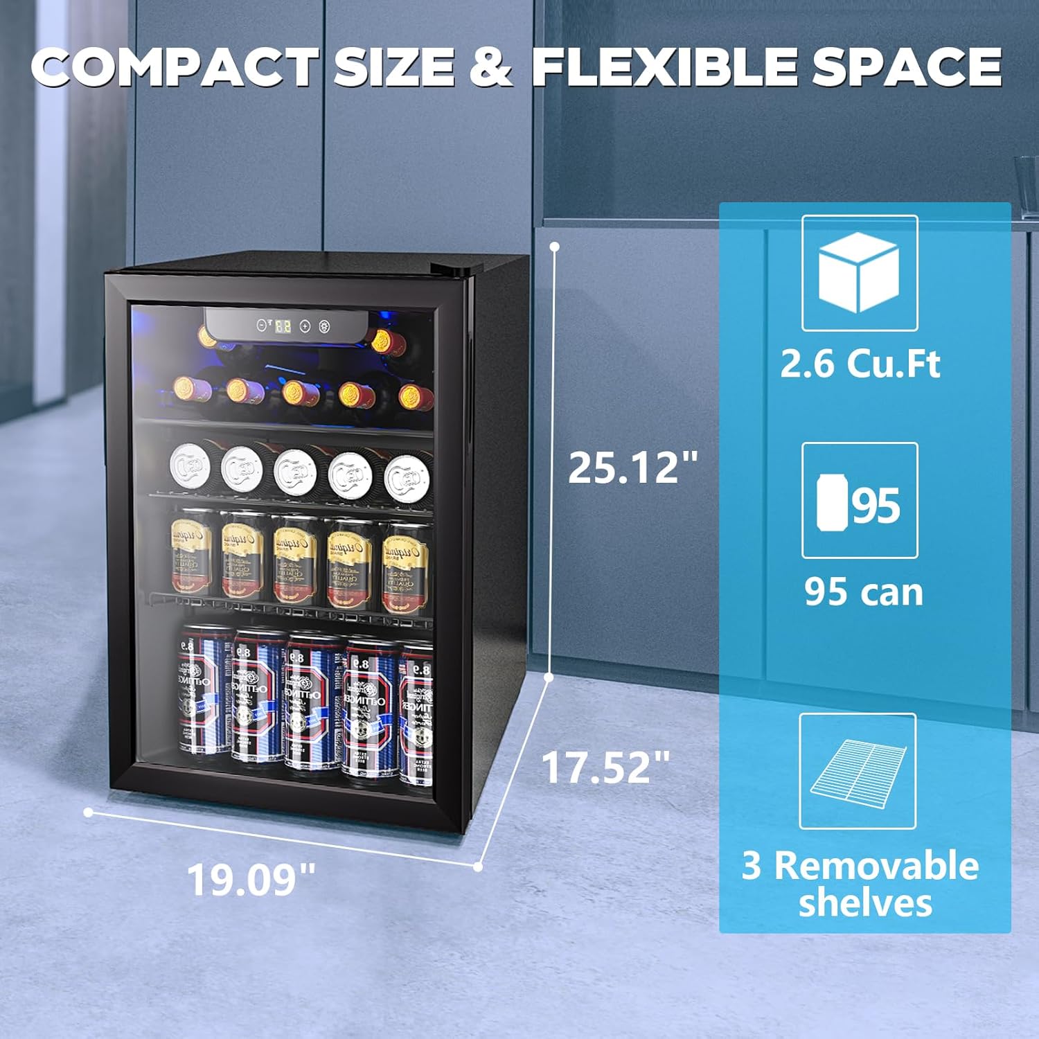 CoolCab Mini Beverage Fridge